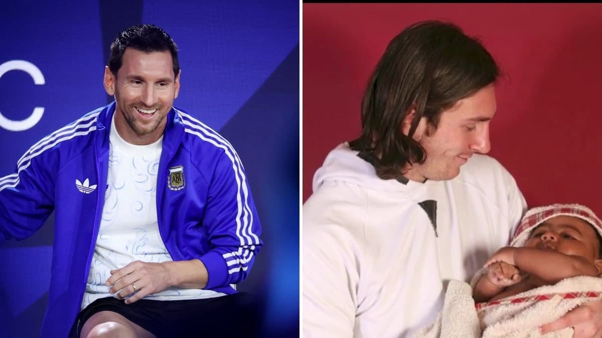 Messi reacts to viral bathtub pic with baby Lamine Yamal. Here's what he said