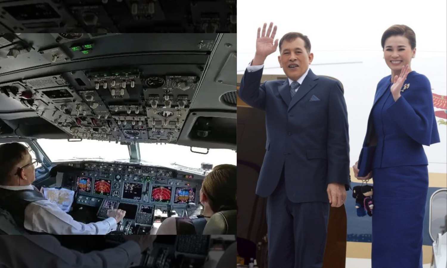 Thailand's Royal Couple Surprises All by Piloting Their Own Aircraft to Laos